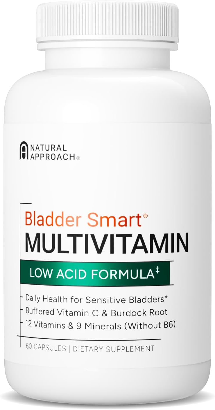 BLADDER SMART Low-Acid Multivitamin for Sensitive Bladders - 60 Capsules - görsel 1