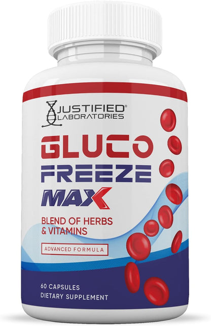 (2 Pack) Glucofreeze Max Advanced Formula 1295 mg, 120 Capsules