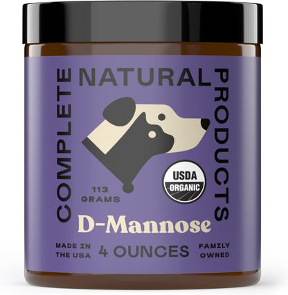 CNP Organic D'Mannose Powder for Pets 113g - Pure D-Mannose Urinary Support for Dogs and Cats