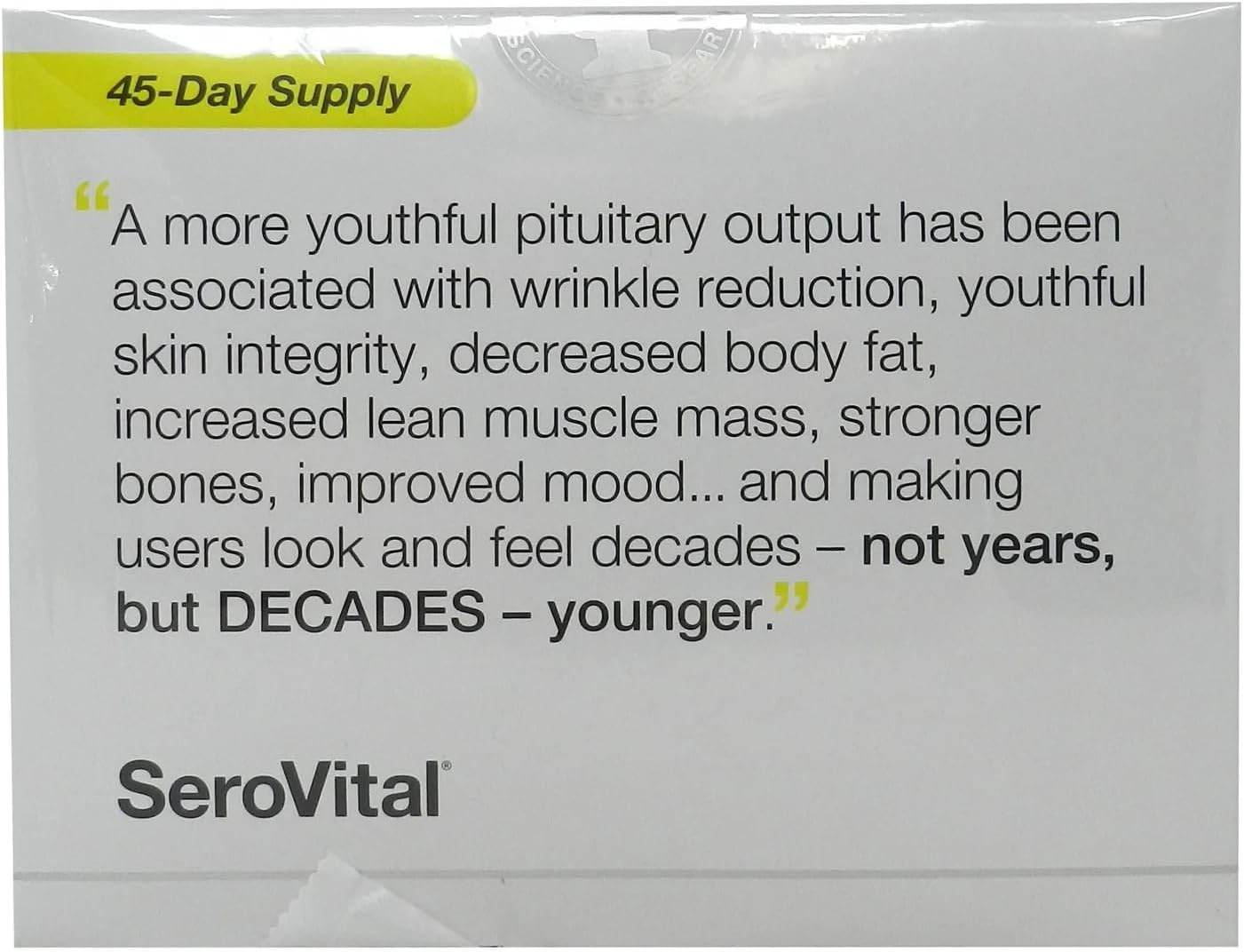Serovital Renewal Complex – Clinically Tested HGH Support – 180 Capsules - görsel 2
