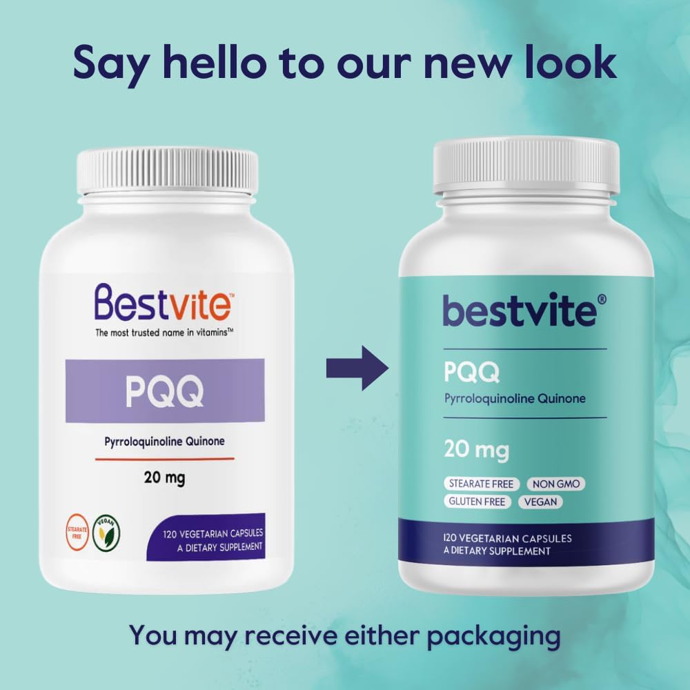 BESTVITE PQQ 20mg (Pyrroloquinoline Quinone) - 120 Vegan Capsules - görsel 7