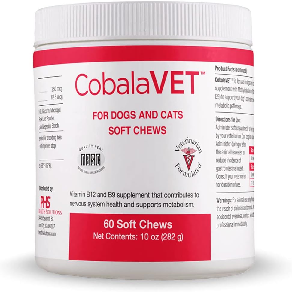 CobalaVet Vitamin B12 & B9 for Small Dogs & Cats – Supports the Nervous System, Brain Function, Immune Defence & Cell Growth – Blood Cell Formation – Metabolic Pathway – Liquid Supplement - görsel 1