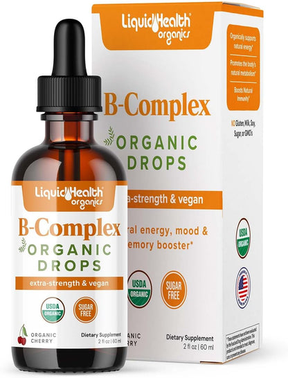 LIQUIDHEALTH USDA Organic Vitamin B Complex – Vitamin B7 (Biotin) – Supports healthy hair, skin, and nails. – Image 6