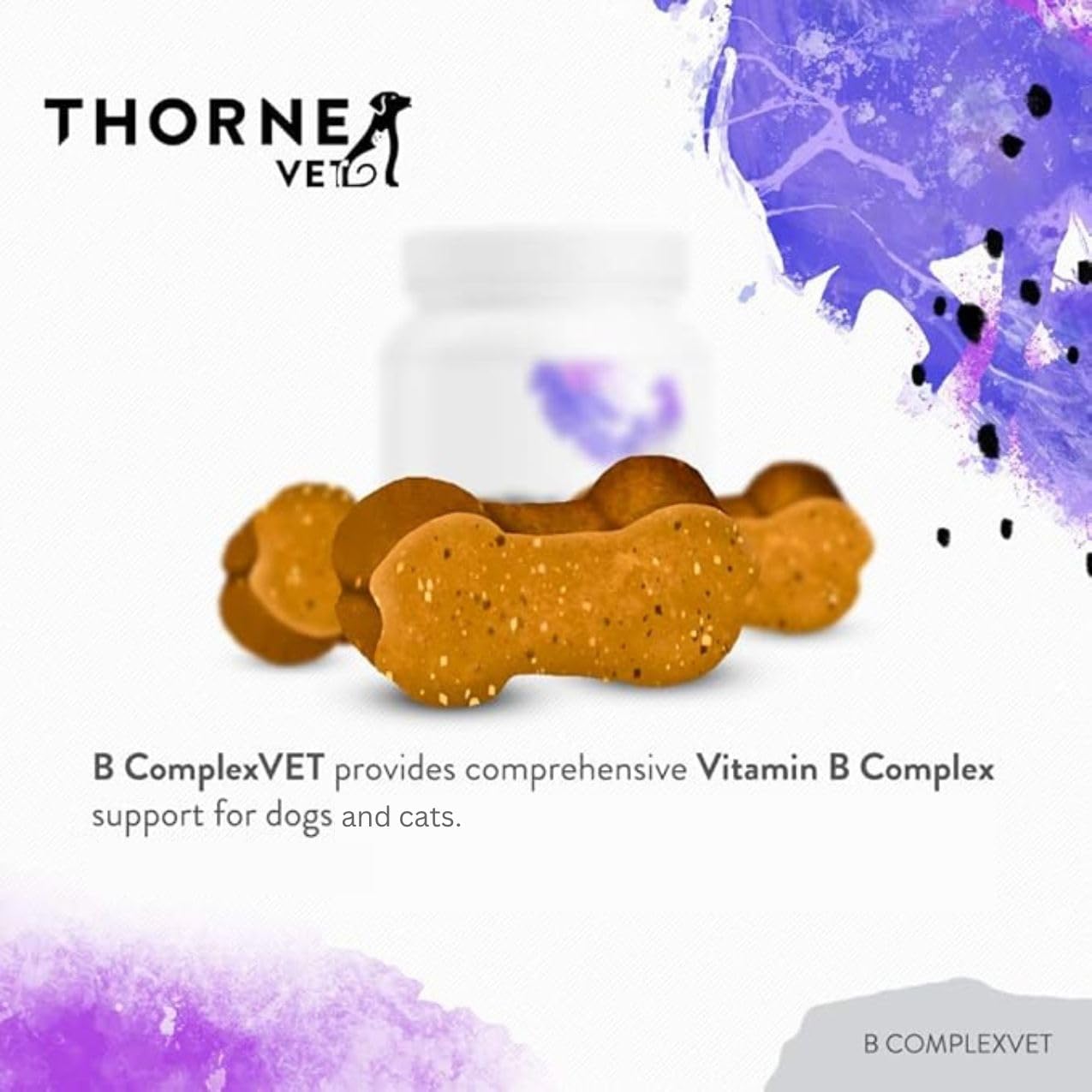 ThorneVET B ComplexVET – Vitamin B Complex Support for Dogs & Cats - 60 Soft Chews - görsel 3