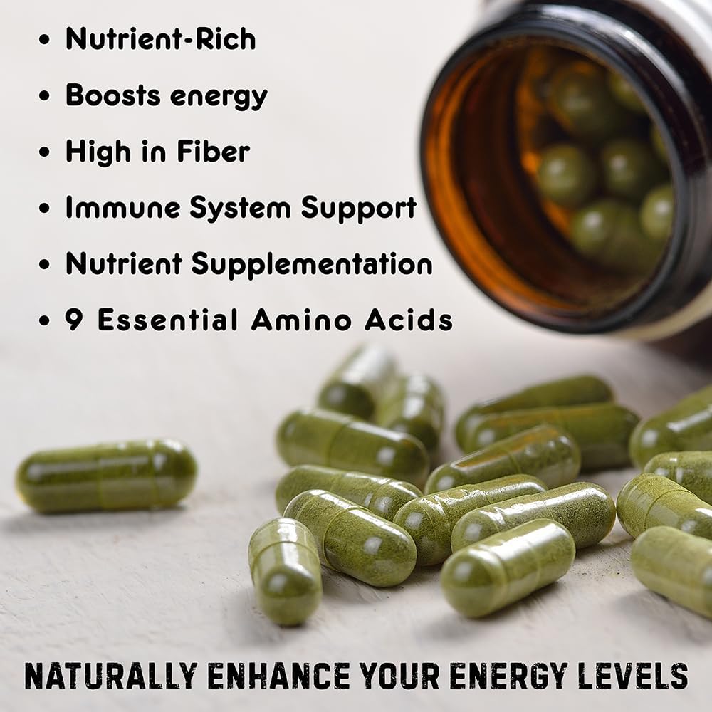 Organic Moringa Capsules 1000mg – 120 Capsules - görsel 3