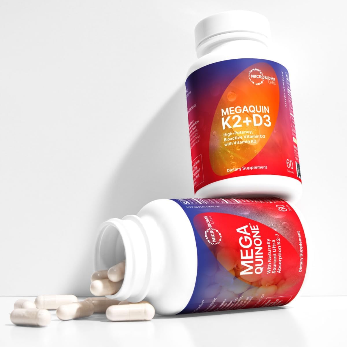 Microbiome Labs MegaQuin D3 + K2 - High – Immune Function: Vitamin D3 contributes to the normal function of the – Image 3