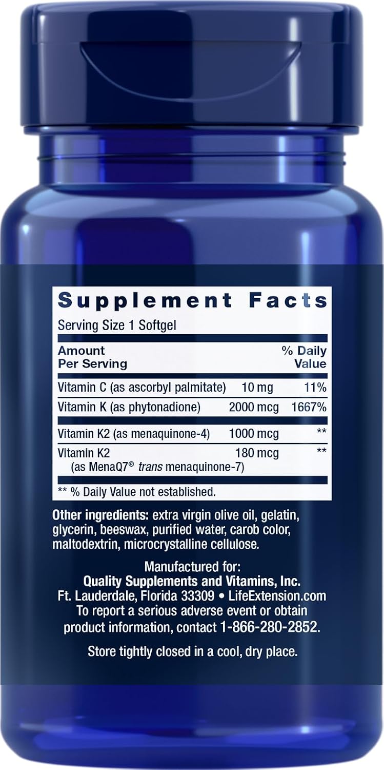 Life Extension Super K, 90 Softgels (3-Pack) - görsel 2