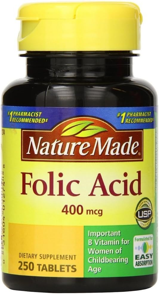 Nature Made Folic Acid Tablets, 400 mcg, 250 Count (Pack of 2) - görsel 5