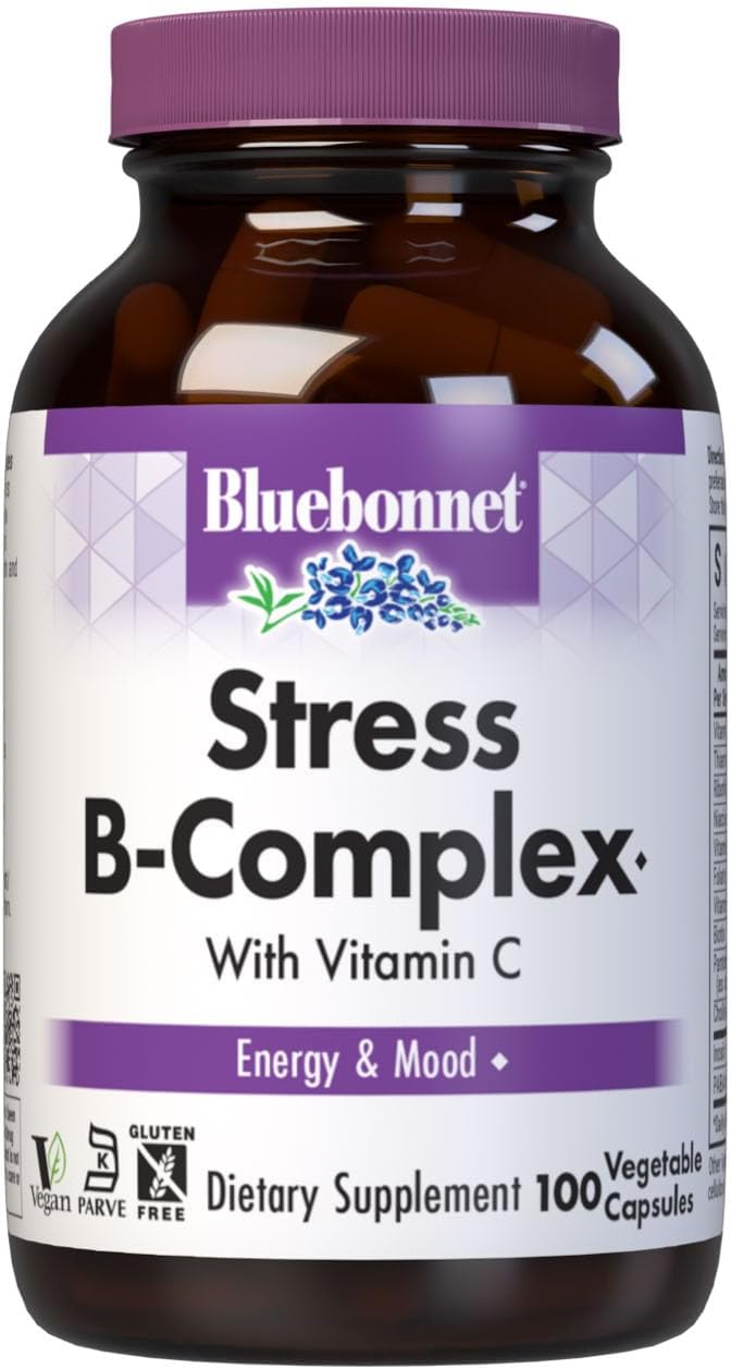 Bluebonnet Nutrition Stress Relief B Complex Vegetable Capsules - görsel 1