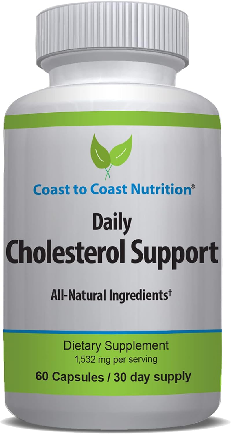 Coast to Coast Nutrition Cholesterol Support Supplement – 60 Capsules - görsel 1