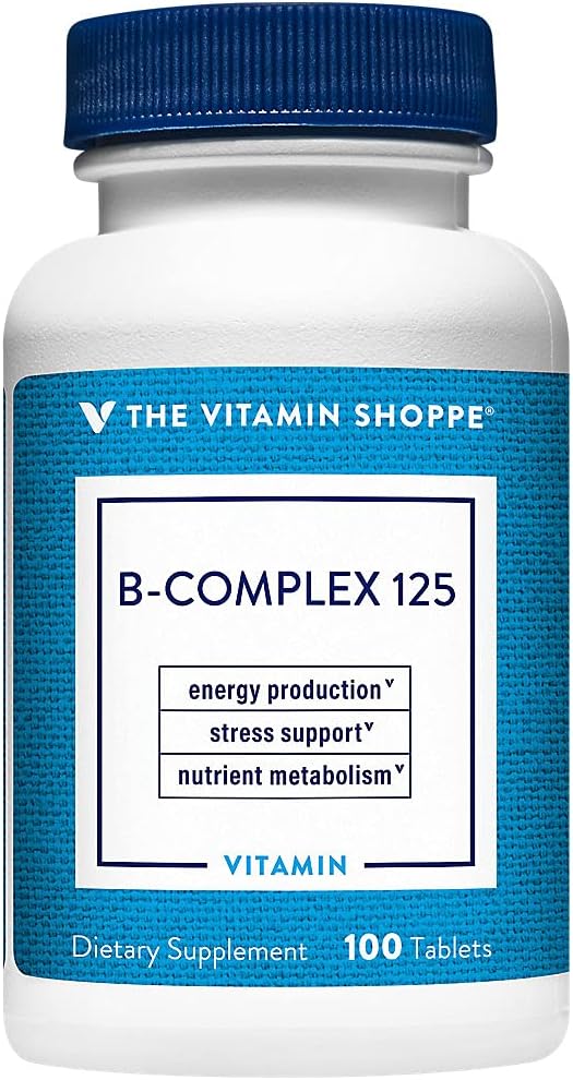 The Vitamin Shoppe Vitamin B-Complex - – Energy Metabolism: B vitamins act as coenzymes in breaking down – Image 1