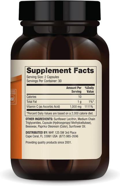Dr. Mercola Liposomal Vitamin C - 1,000 mg - 60 Capsules (30 Servings)