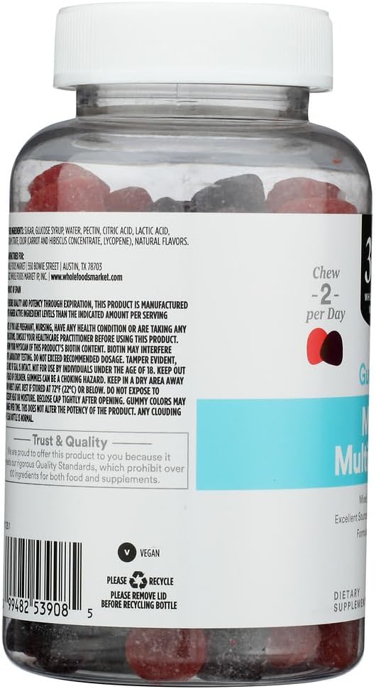 365 by Whole Foods Market Men's Multivitamin Gummy, 120 CT - görsel 2