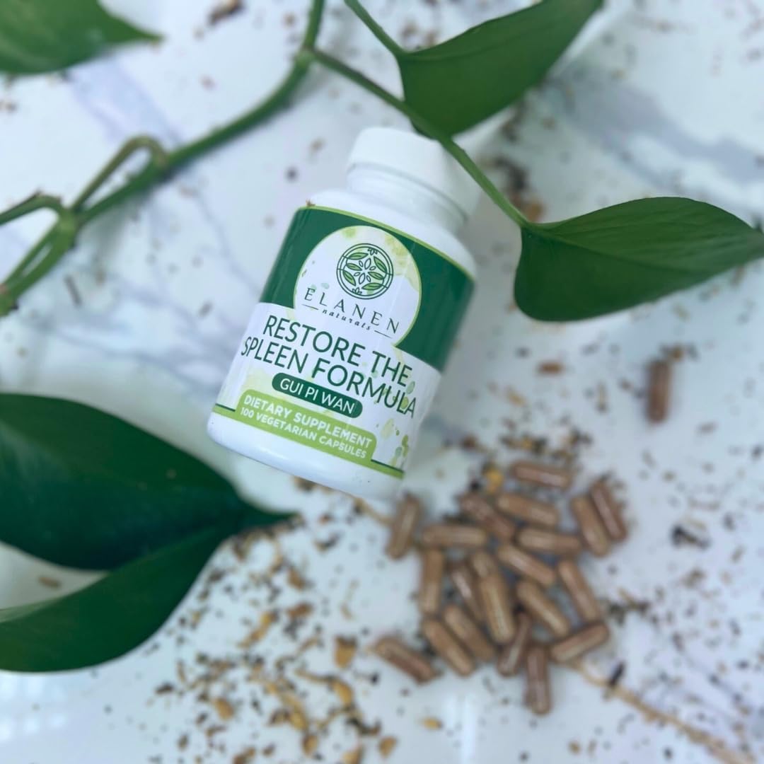 Elenan Naturals Gui Pi Wan - Third-Party Tested Traditional Chinese Herbal Supplement - 100 Vegetable Capsules - görsel 6