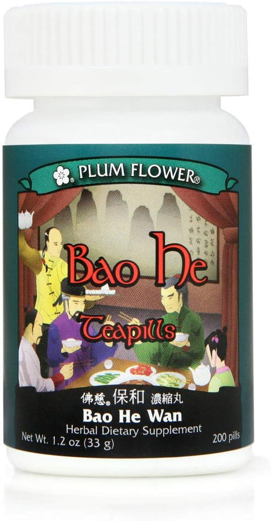 Bao He Wan, 200 Tablets, Plum Flower – Supports healthy digestion: Helps the body break down food more – Image 1