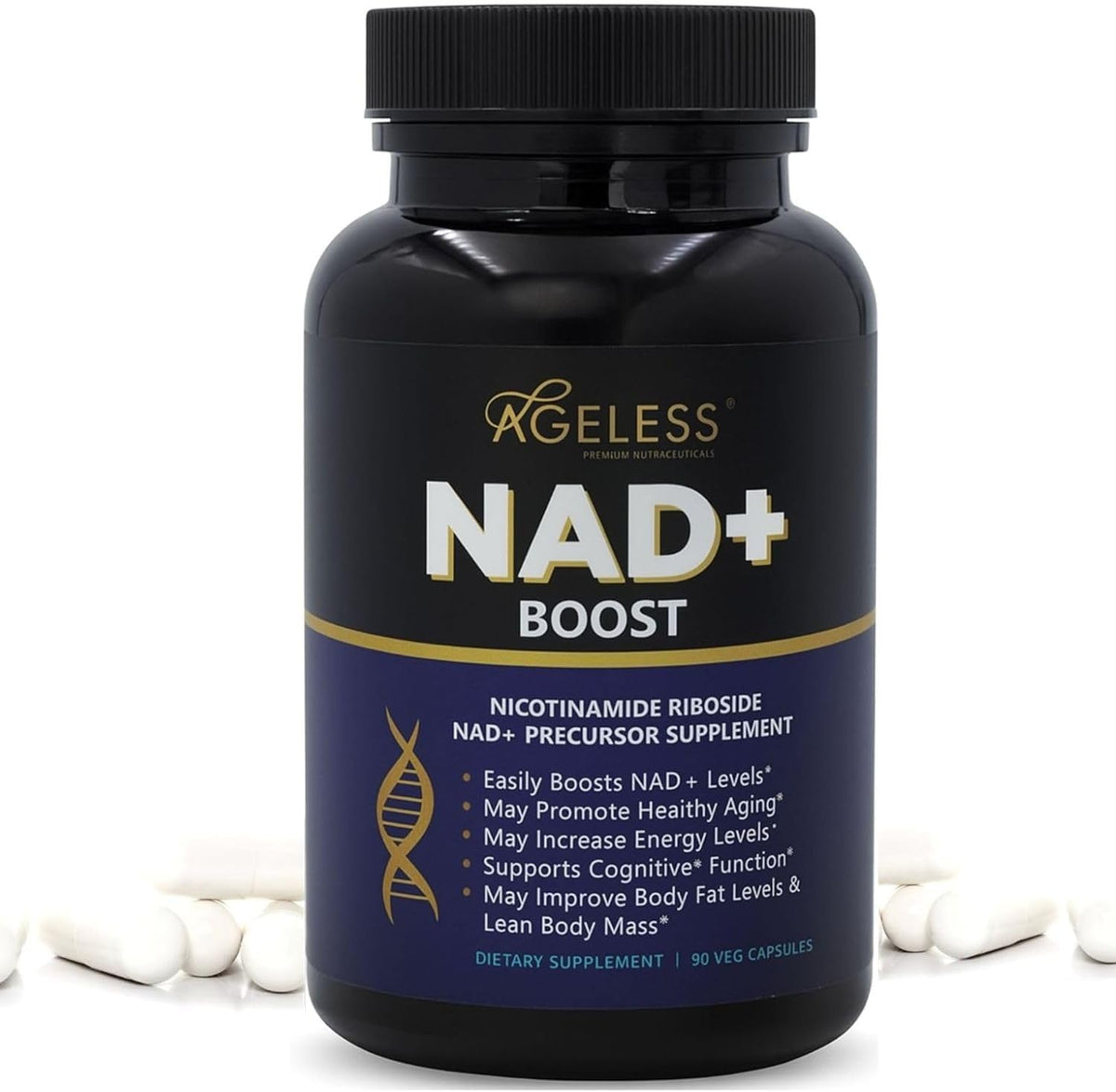 Ageless NAD+ Supplement - Nicotinamide – Body composition: Early research suggests NR may assist with fat – Image 10