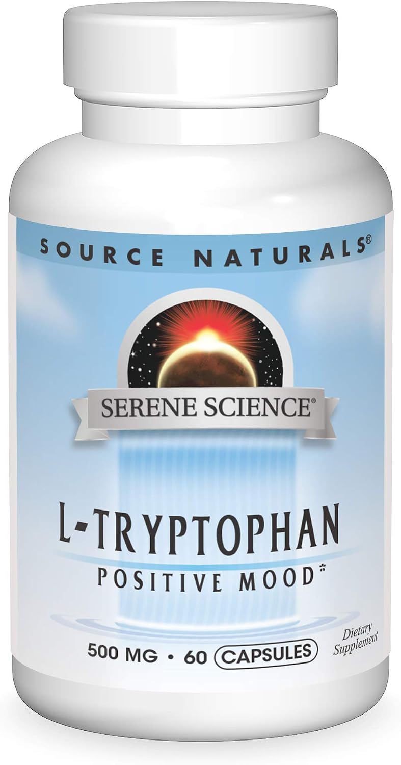 Source Naturals Serene Science L-Tryptophan 500 mg - 60 Capsules - görsel 1