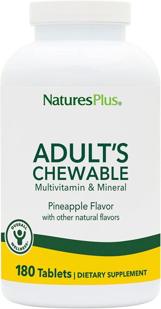 NaturesPlus Adult's Chewable Multivitamin & – Vitamin A (as palmitate): Keeps your vision sharp and immune system – Image 1