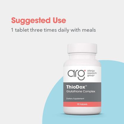 Allergy Research Group ARG ThioDox – Glutathione Complex with NAC & Alpha Lipoic Acid, 90 Tablets