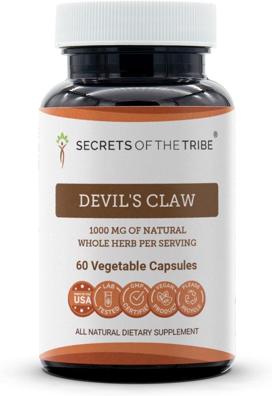 Secrets of the Tribe Devil's Claw 120 Capsules, 1000 mg - görsel 7