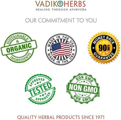Vadik Herbs Certified Organic Bhumy Amalaki (Phyllanthus amarus) Powder 100 Veg Capsules