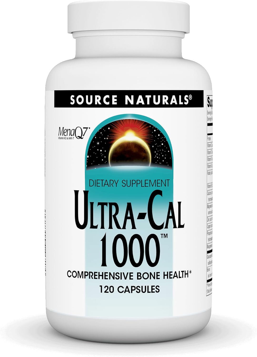 Source Naturals Ultra-Cal 1000, Comprehensive Bone Health - 120 Capsules - görsel 1