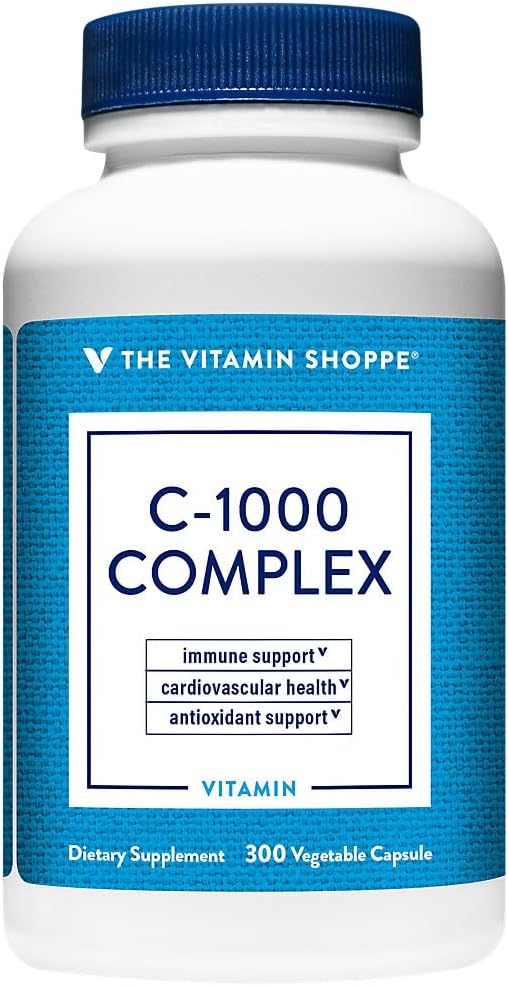 The Vitamin Shoppe C-1000 Complex 1,000mg, Antioxidant Support, 300 Capsules – Image 1