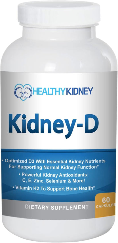 Kidney-D Supplement: Vitamin D3 with 7 Kidney-Supporting Nutrients