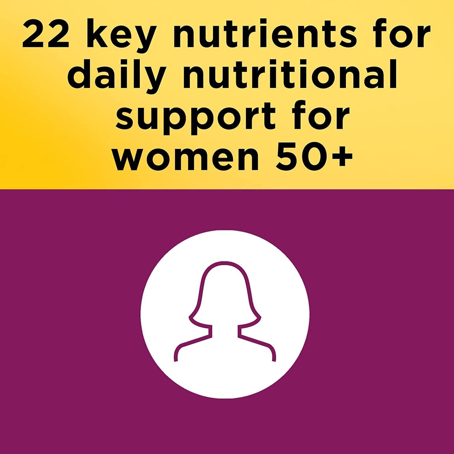 Nature Made Women's Multivitamin 50+ Tablets with Vitamin D, 90 Count - görsel 6