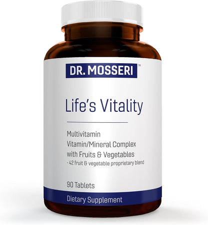 Life's Vitality Vegan Multivitamin – Non-GM with 42 Fruits & Vegetables and Vitamin D, 90 Tablets