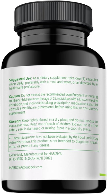 HABIZIYA Cortisol Support Supplement – 15-in-1 Hormone Balance with Magnesium Glycinate, Ashwagandha, L-Theanine – 60 Capsules