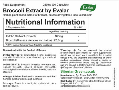Evalar Broccoli Indol-3 Extract - 30 Capsules