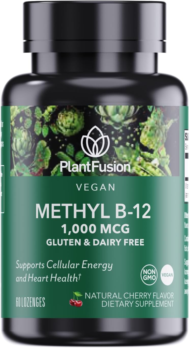 PlantFusion Vegan B12 Methyl 1000 mcg - – High-potency methylcobalamin (1000 mcg) for maximum bioavailability – Image 1