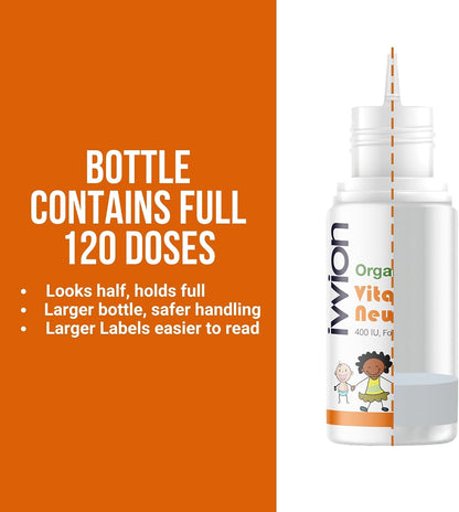 Organic Vegan 400IU Vitamin D3 Drops for – Immune function: Healthy vitamin D levels support your child's immune – Image 5
