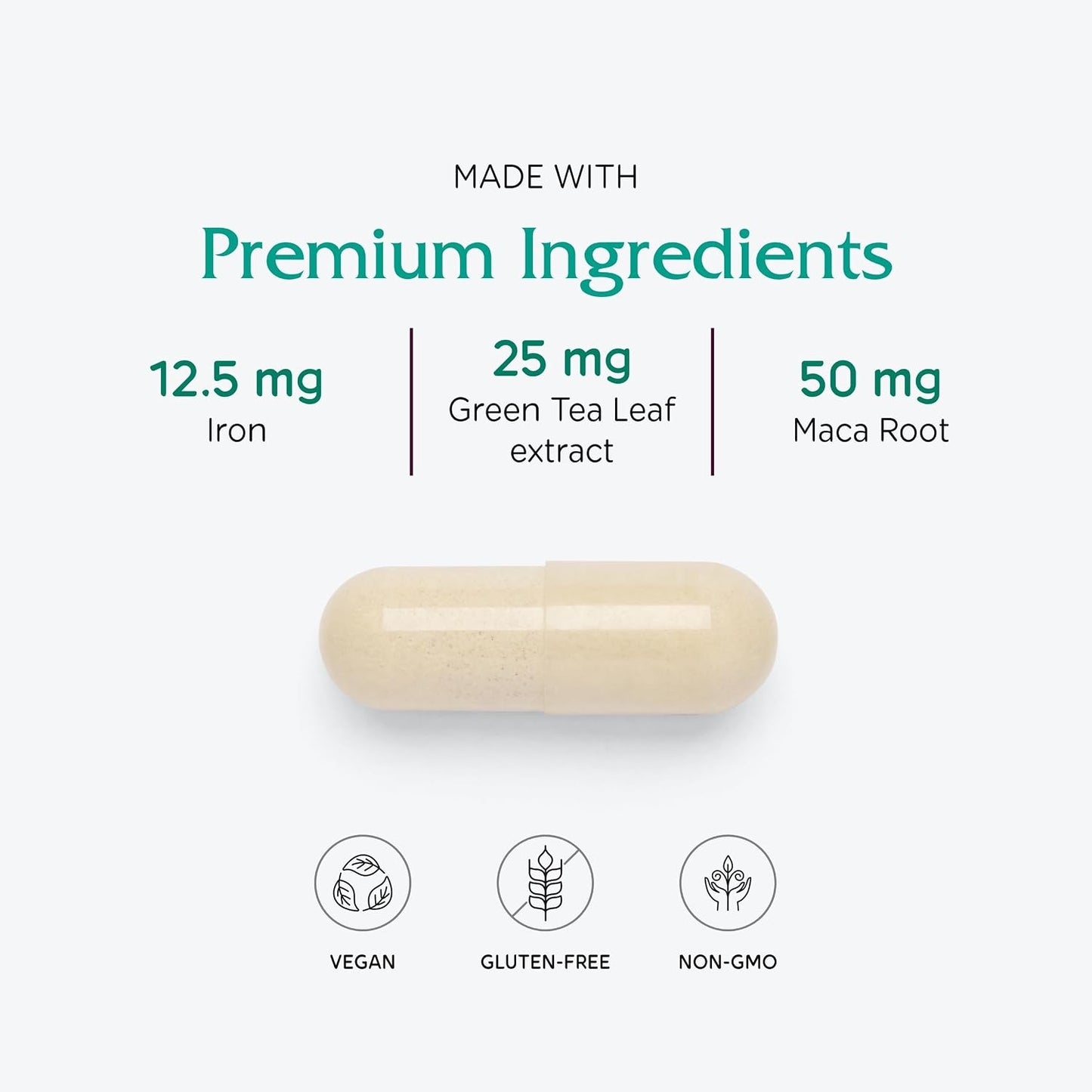 Vitanica FemTeen Symmetry - Multivitamin and Mineral Supplement with Green Tea for Teenagers - 120 Capsules - görsel 4