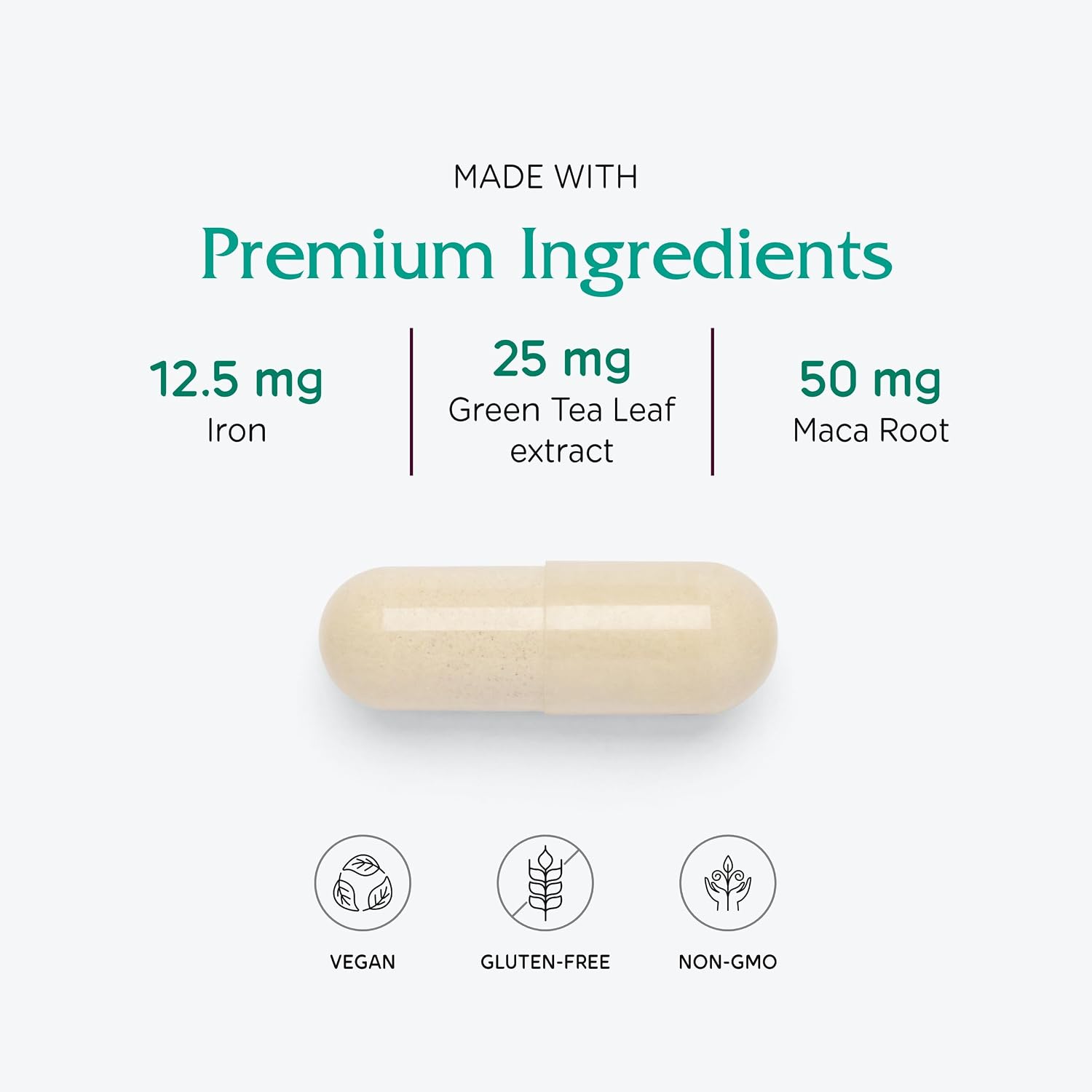 Vitanica FemTeen Symmetry - Multivitamin and Mineral Supplement with Green Tea for Teenagers - 120 Capsules - görsel 4