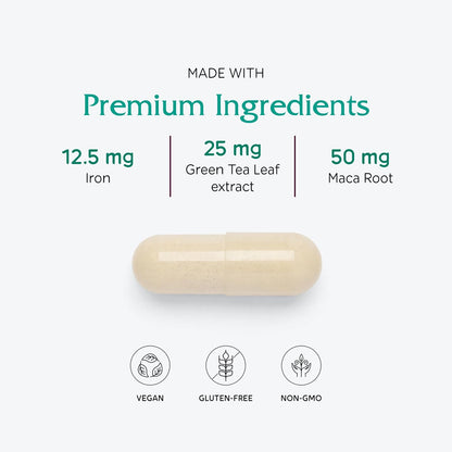 Vitanica FemTeen Symmetry - Multivitamin and Mineral Supplement with Green Tea for Teenagers - 120 Capsules