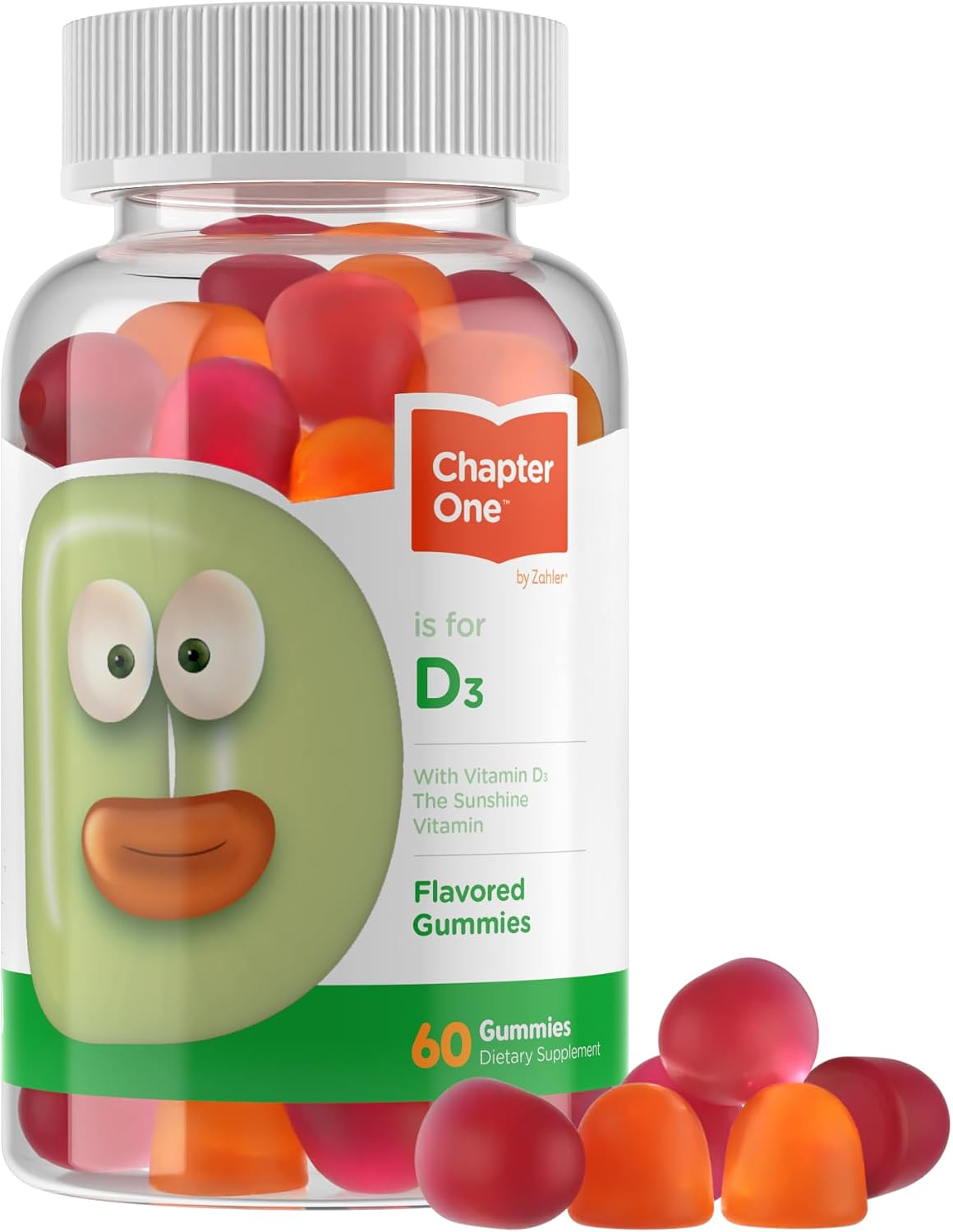 Zahler Chapter One Vitamin D3 Gummies - Immunity & Bone Support for Kids - 60 Count - görsel 1