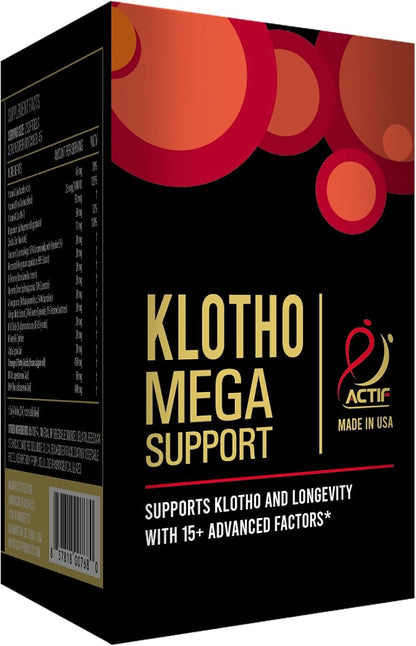 ACTIF Klotho Mega Support with 20+ Advanced – Longevity and Healthy Ageing – By addressing multiple pathways – Image 5