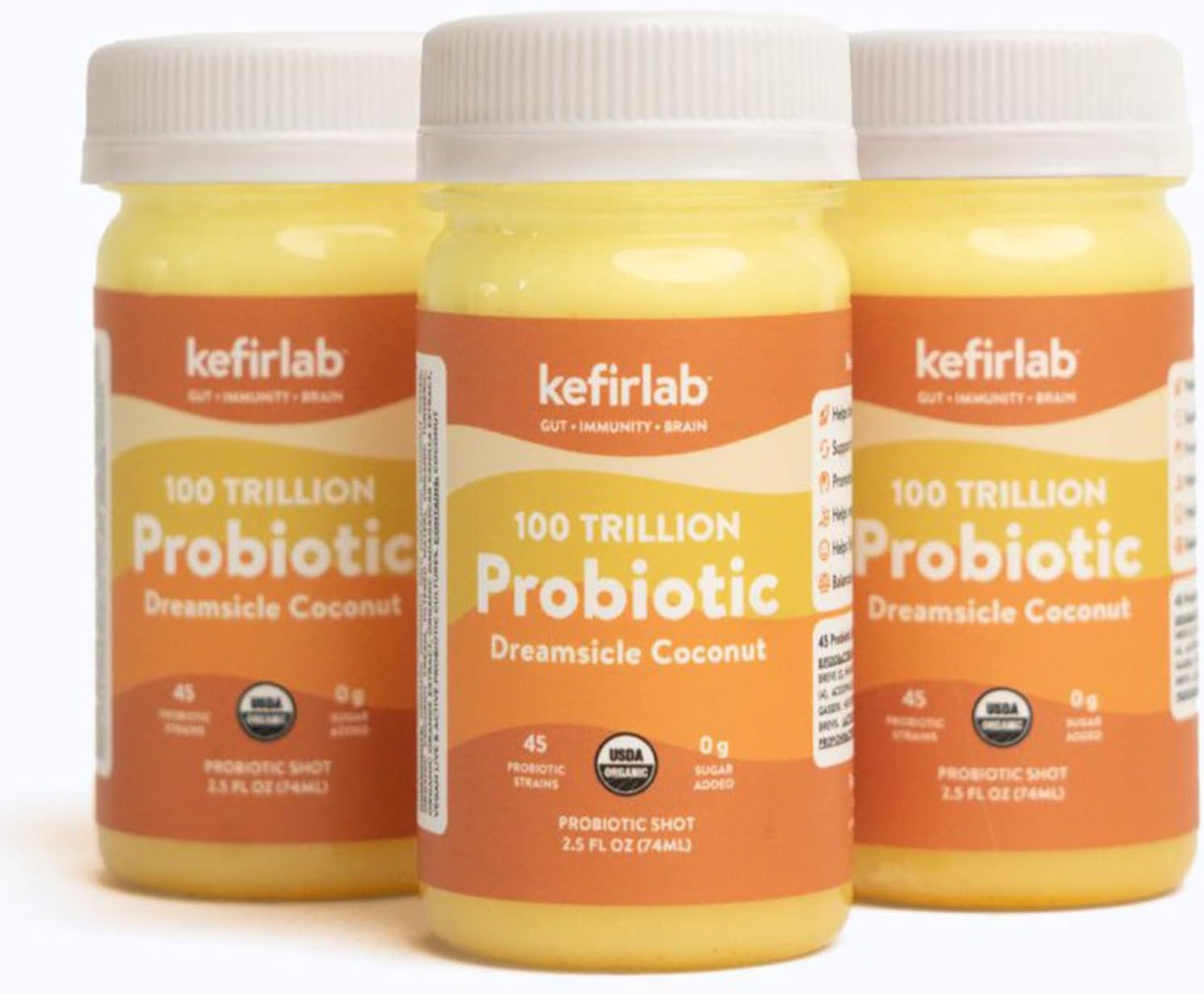 KefirLab Probiotics 100 Trillion CFU - 36 Strains - Vegan & Organic - Vanilla (16-Pack) - görsel 8