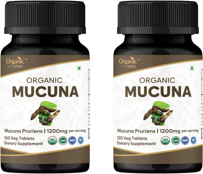 ORGANIC SPREE Mucuna Tablets - Certified – Overall Wellbeing: Designed to support general health and nutritional – Image 10
