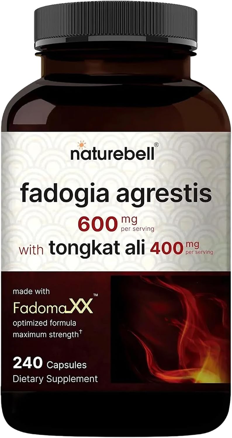 NatureBell Fadogia Agrestis 600mg & Tongkat Ali 400mg - 240 Capsules (4-Month Supply) - görsel 1