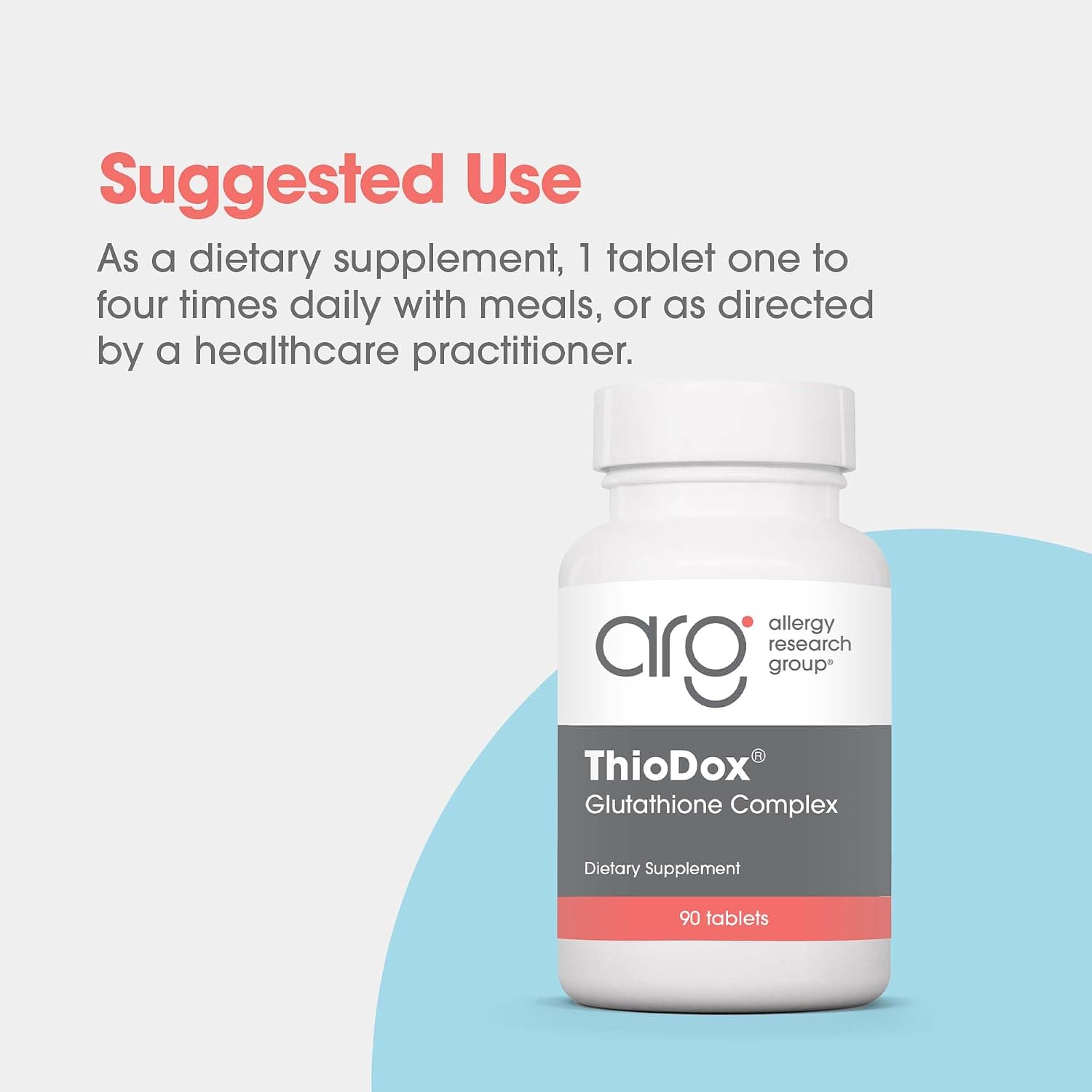Allergy Research Group ARG ThioDox – Glutathione Complex with NAC & Alpha Lipoic Acid, 90 Tablets - görsel 3