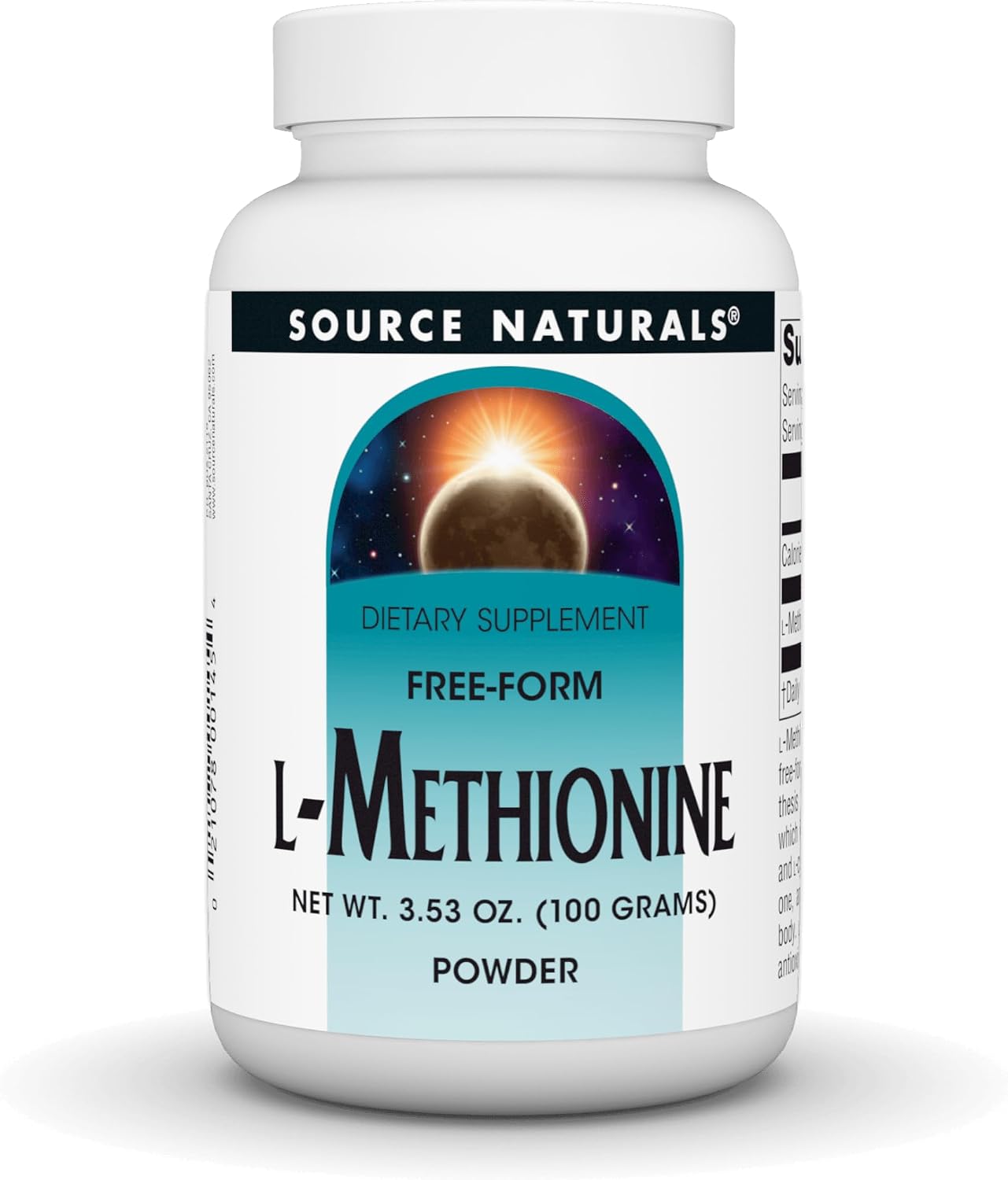 Source Naturals L-Methionine, Free-Form Powder - 100 Grams - görsel 1