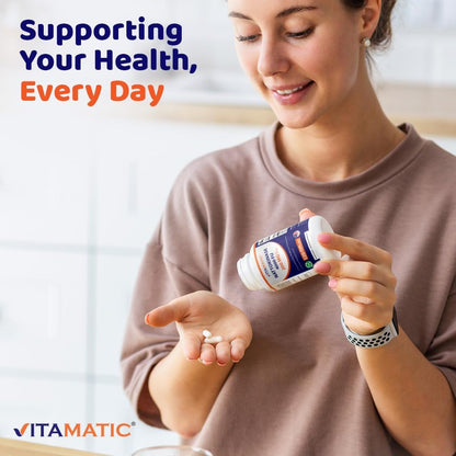Vitamatic Nattokinase Supplement 4,000 FU Servings, 120 Delayed Release Capsules - Survives Stomach Acids - Non-GM & Gluten free - Made in the USA (2 Packs)