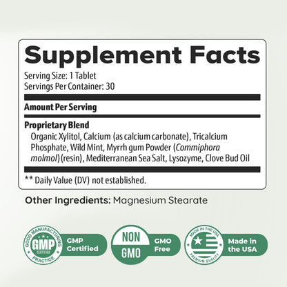 PowerBite – Calcium, Xylitol, Myrrh & Clove Chewable Tablets (30 Count) – Image 3