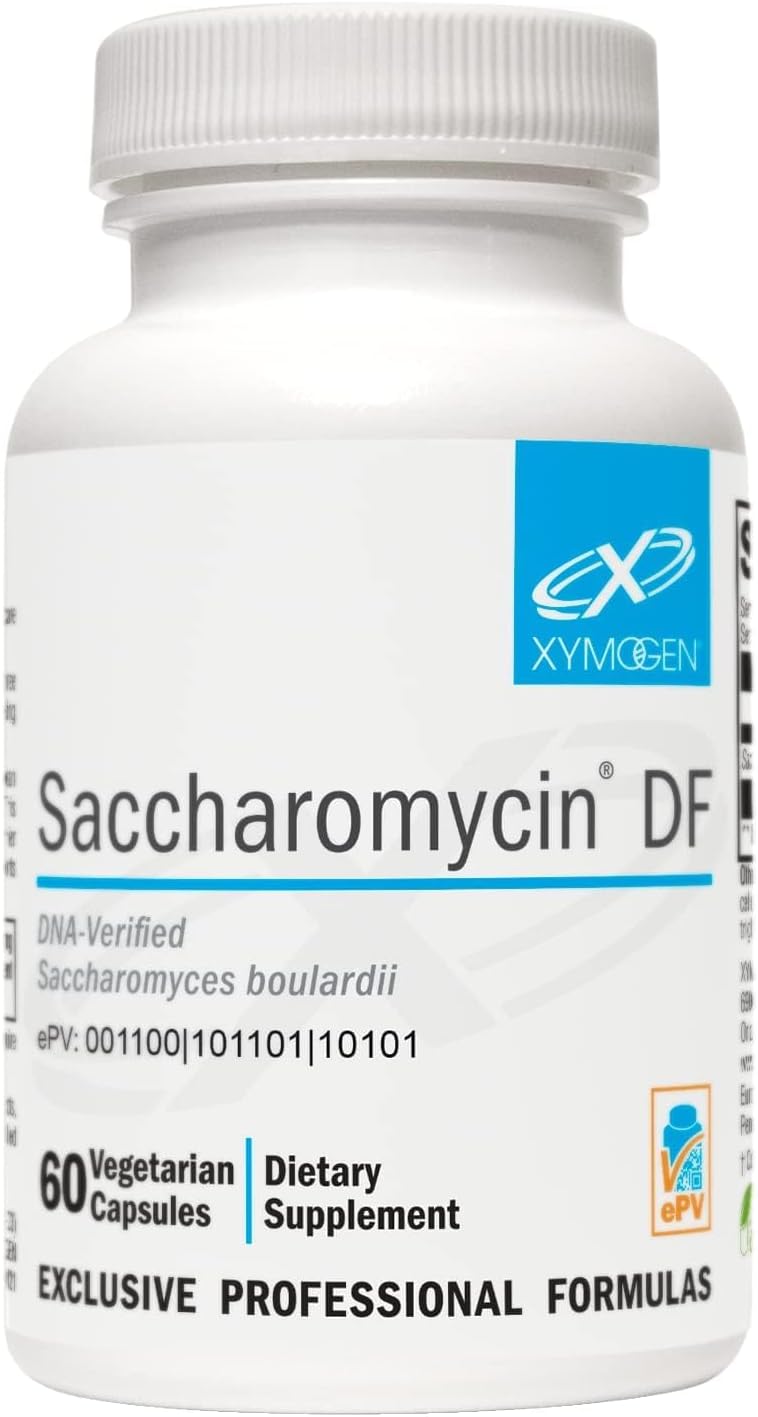 XYMOGEN Saccharomycin 10B - Gut Flora & Digestive Immune Support - 60 Capsules - görsel 1