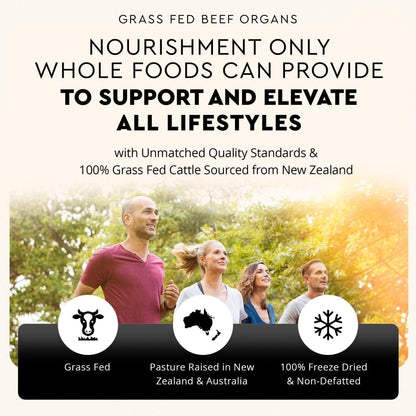 Ancestral Supplements Grass Fed Beef Organ Supplement – Whole Body Wellbeing Blend, 180 Capsules
