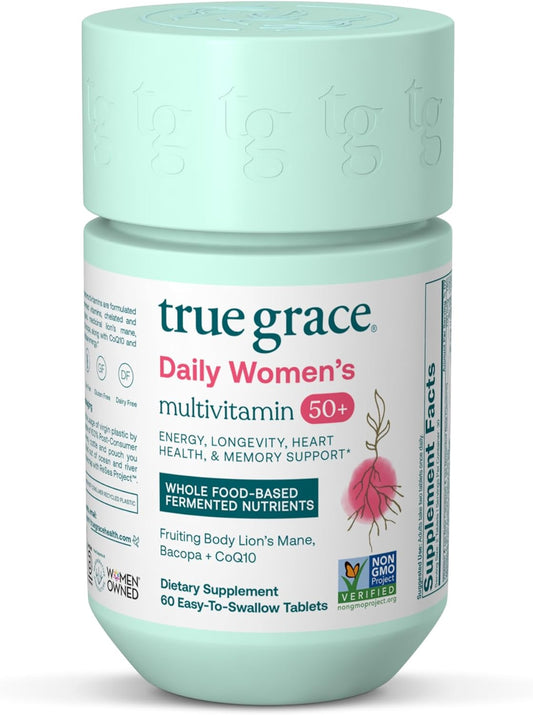 True Grace Daily Women's’s Multivitamin 50+ – L-Ergothioneine: helps support cellular longevity and brain health. – Image 1