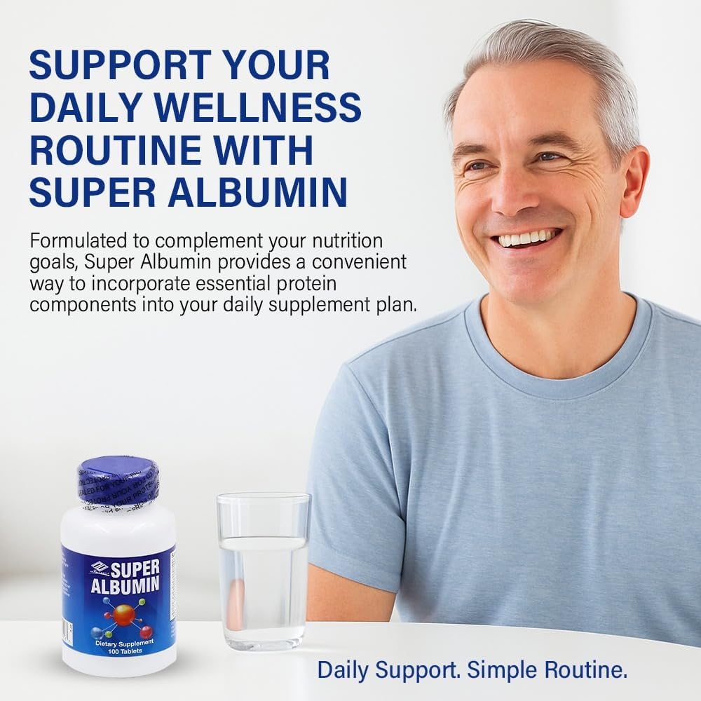 Nu-Health Super Albumin Hydrolysed Protein & Amino Tablets, Tissue Repair – Image 2